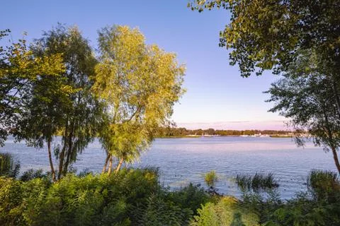 The Dnieper River seen from Natalka Park in Kiev, Ukraine Stock-Fotos