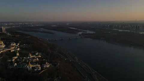 Dniepro river Stock Footage 224354334