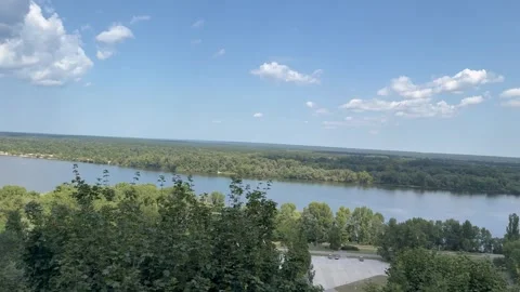 Dnipro river view Stock Footage 314568778