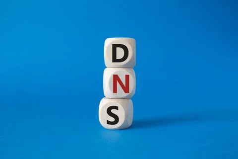 DNS -Domain Name Server - Consumer Price Index symbol. Concept word DNS on .. Stock Photos