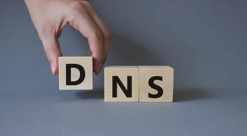 DNS -Domain Name Server - Consumer Price Index symbol. Concept word DNS on .. Stock Photos