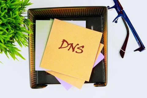 DNS. Domain name System. Network Web Communication. The concept of business a Stock Photos
