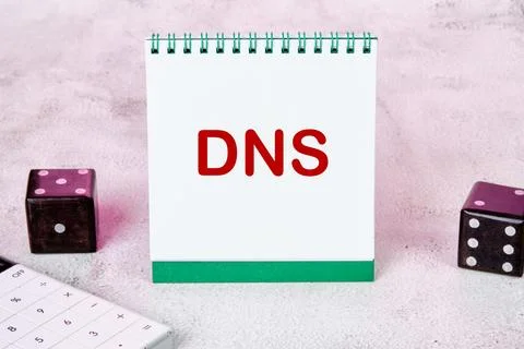DNS Domain Name System Server Decentralized naming system for computers, de.. Stock Photos