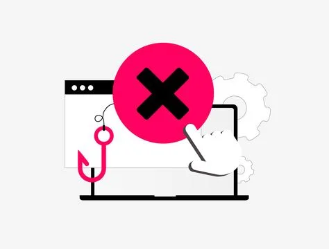 DNS filtering protects users from malicious websites and fraudulent content. Web Illustrazione stock