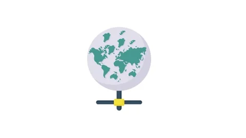 A DNS server setup, showcasing network connections and data flow for effici.. Stock Footage 332199092