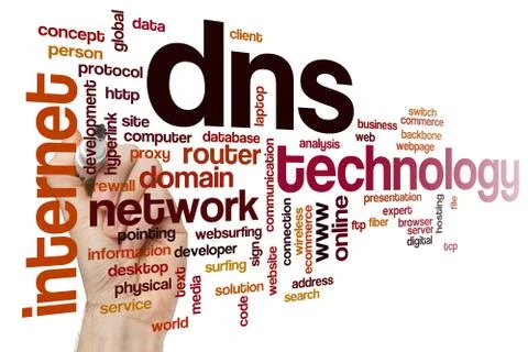 DNS word cloud concept 写真素材