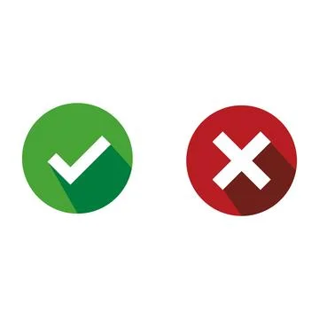 Do and Don't vector illustration button choice. Stock Illustration