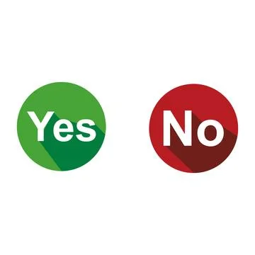 Do and Don't vector illustration button choice. Stock Illustration