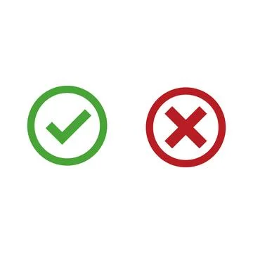 Do and Don't vector illustration button choice. Stock Illustration