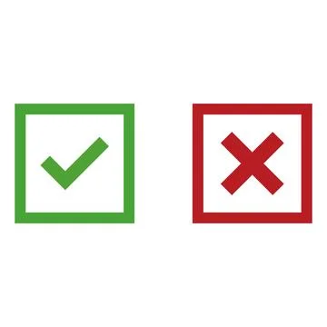 Do and Don't, yes or no, choice picker vector illustration button choice. Stock Illustration
