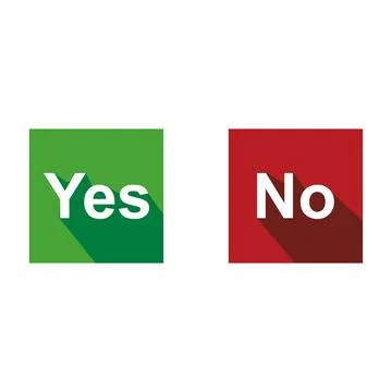 Do and Don't, yes or no, choice picker vector illustration button choice. Stock Illustration