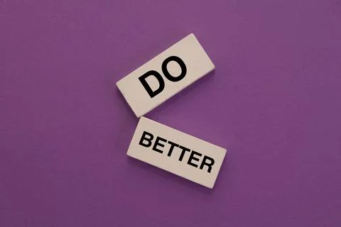 Do Better Motivation Blocks Stock Photos