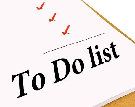 To Do Check List Stock Photos