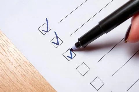 To do checklist on a light floor. Stock Photos