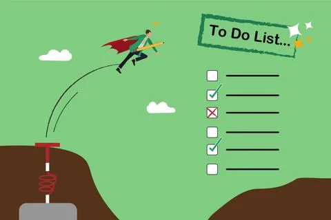 To Do Checklist tasks, checkbox of project or list of achievements Stock Illustration