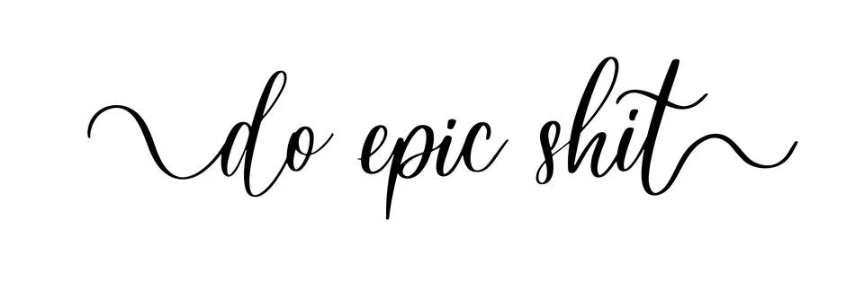 Do epic shit. Vector brush calligraphy banner. Stock Illustration