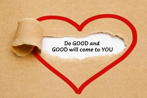 Do Good And Good Will Come To You Stockfoto's