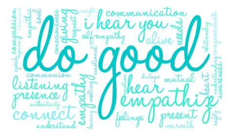 Do Good Word Cloud Stock Illustration