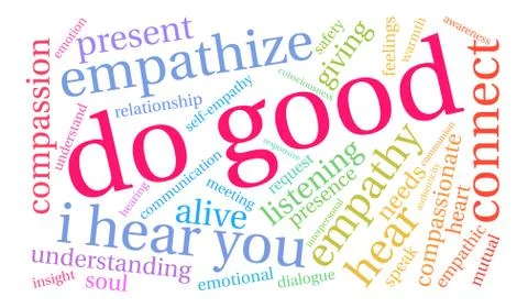 Do Good Word Cloud Stock Illustration