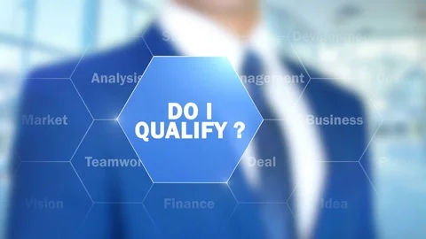 Do I Qualify, Man Working on Holographic Interface, Visual Screen Stock Footage 76889466
