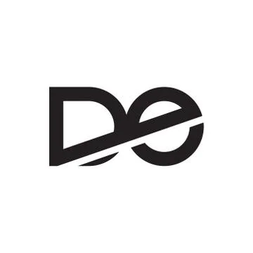 Do initial letter vector logo icon Stock Illustration