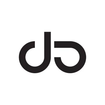 Do initial letter vector logo icon Stock Illustration