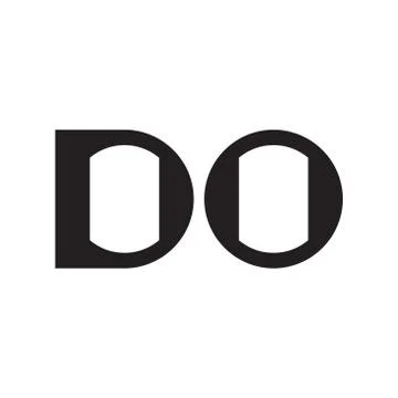 Do initial letter vector logo icon Stock Illustration