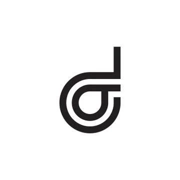 Do initial letter vector logo icon Stock Illustration