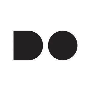 Do initial letter vector logo icon Stock Illustration