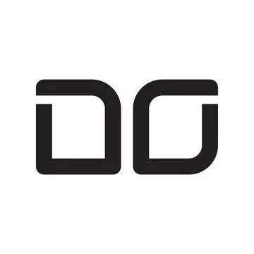 Do initial letter vector logo icon Stock Illustration