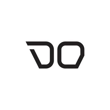 Do initial letter vector logo icon Stock Illustration