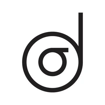 Do initial letter vector logo Stock Illustration