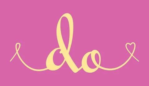 DO initial wedding monogram calligraphy vector illustration. Hand drawn let.. Stock Illustration