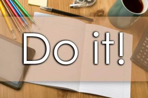 Do it! - business concept with text Foto stock
