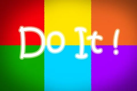 Do it concept Stock Illustration