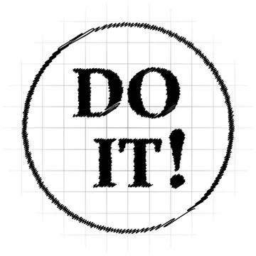 Do it icon. Internet button on white background.. Stock Illustration