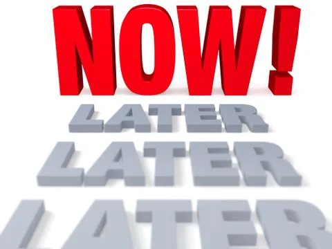 Do it now Stock Illustration