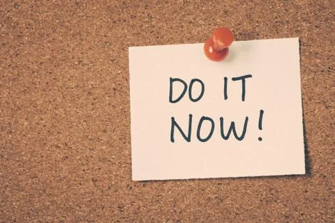 Do it now Stock Photos