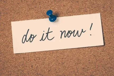 Do it now Stock Photos