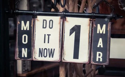 Do it now Stock Photos