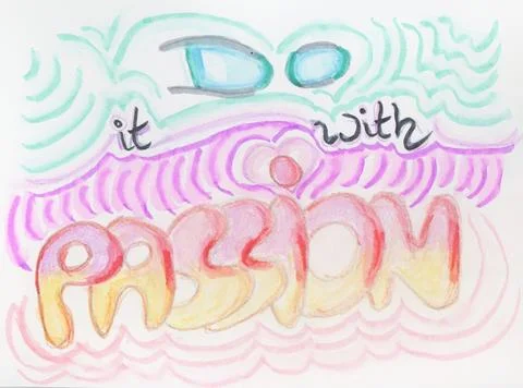 Do it with passion Stock Illustration