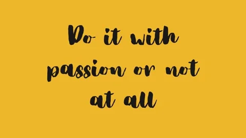 Do it with passion or not at all. Inspirational short Quote video with Anima Stock-Footage 220518126