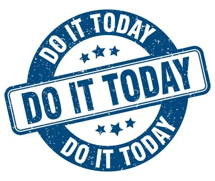 Do it today stamp. do it today label. round grunge sign Stock Illustration