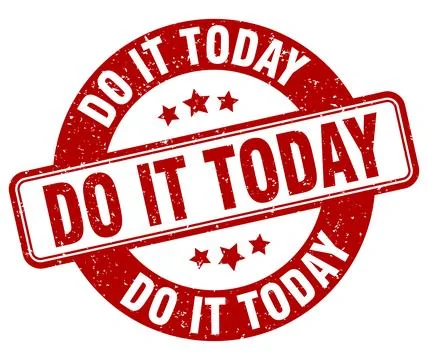 Do it today stamp. do it today label. round grunge sign Stock Illustration