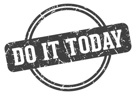 Do it today stamp Stock Illustration