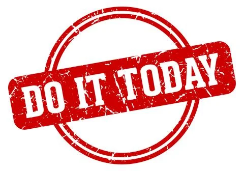 Do it today stamp Stock Illustration