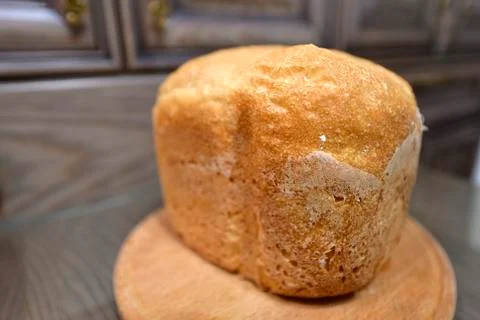 Do it yourself baked bread with love. Stock Photos