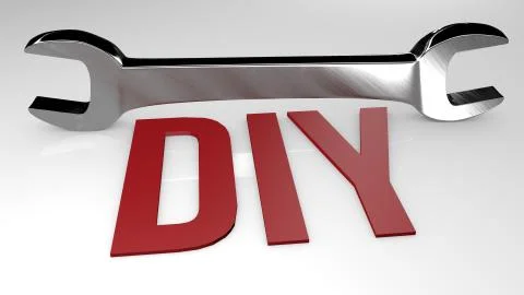 Do It Yourself concept illustration. 3D render Illustrazione stock
