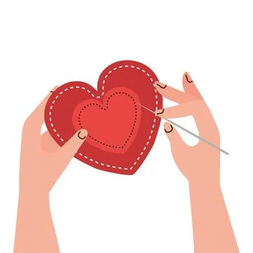 Do it yourself craft pointillism technique Stock Illustration