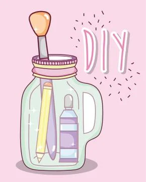 Do it yourself crafts concept Stock Illustration
